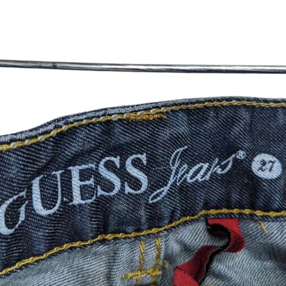Guess Women’s Daredevil Bootcut Distressed Jeans Size 27 👖🔥 - Picture 4 of 16